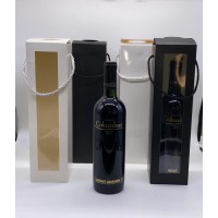 Paper ALPHA bags for wine bottles - with string handles 